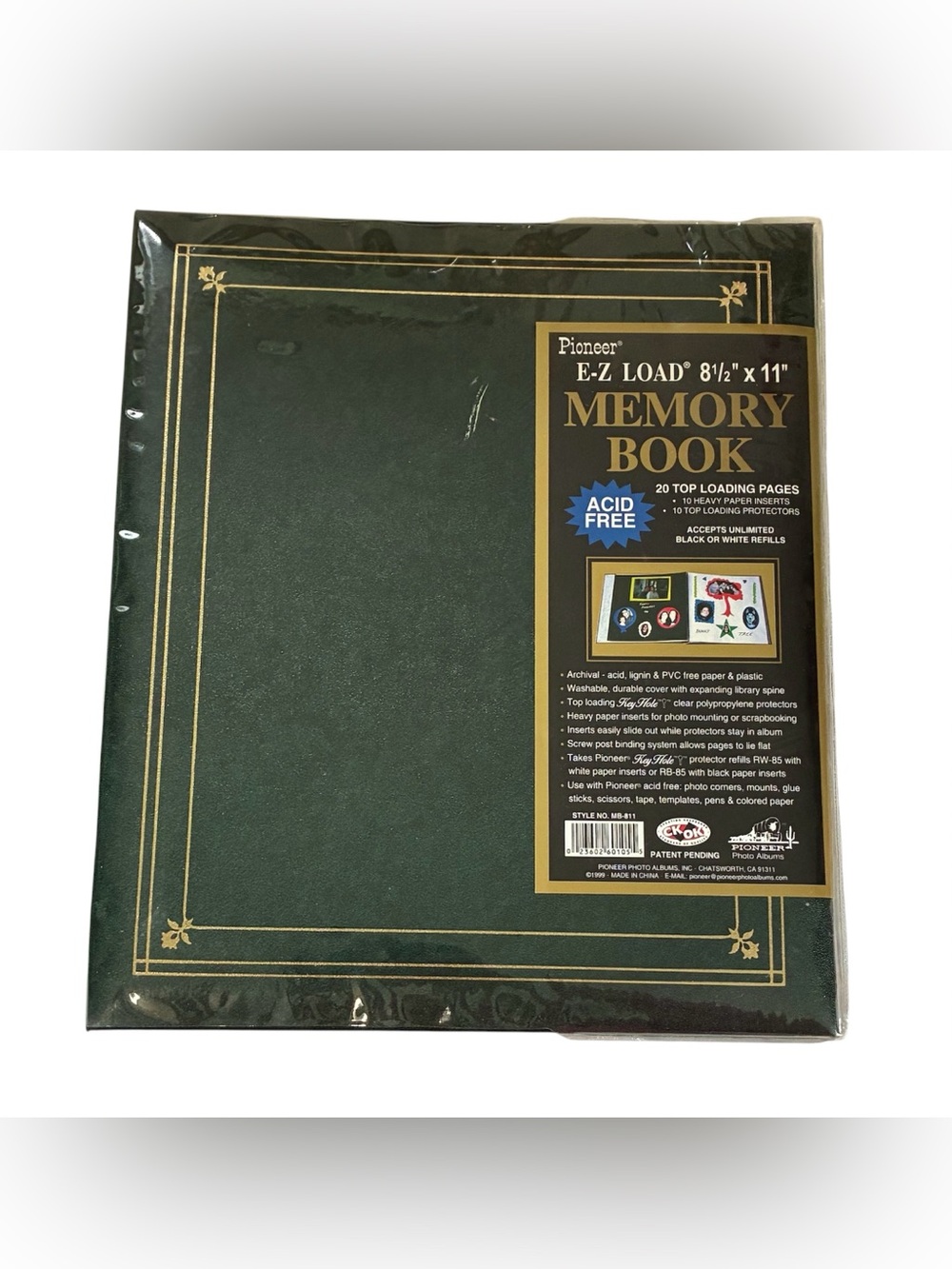 VINTAGE MEMORY BOOK SCRAPBOOK 8X11 PIONEER